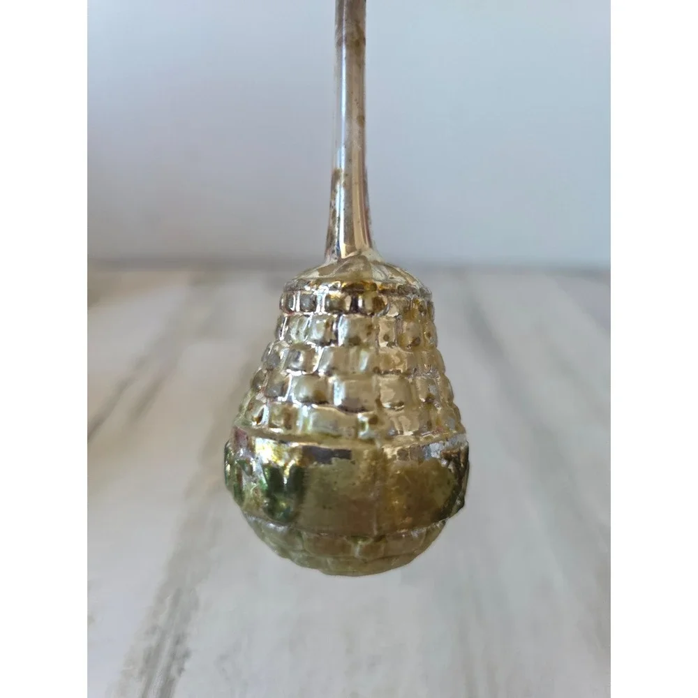 Antique merry AS IS Xmas mercury glass ornament rattle xmas tree